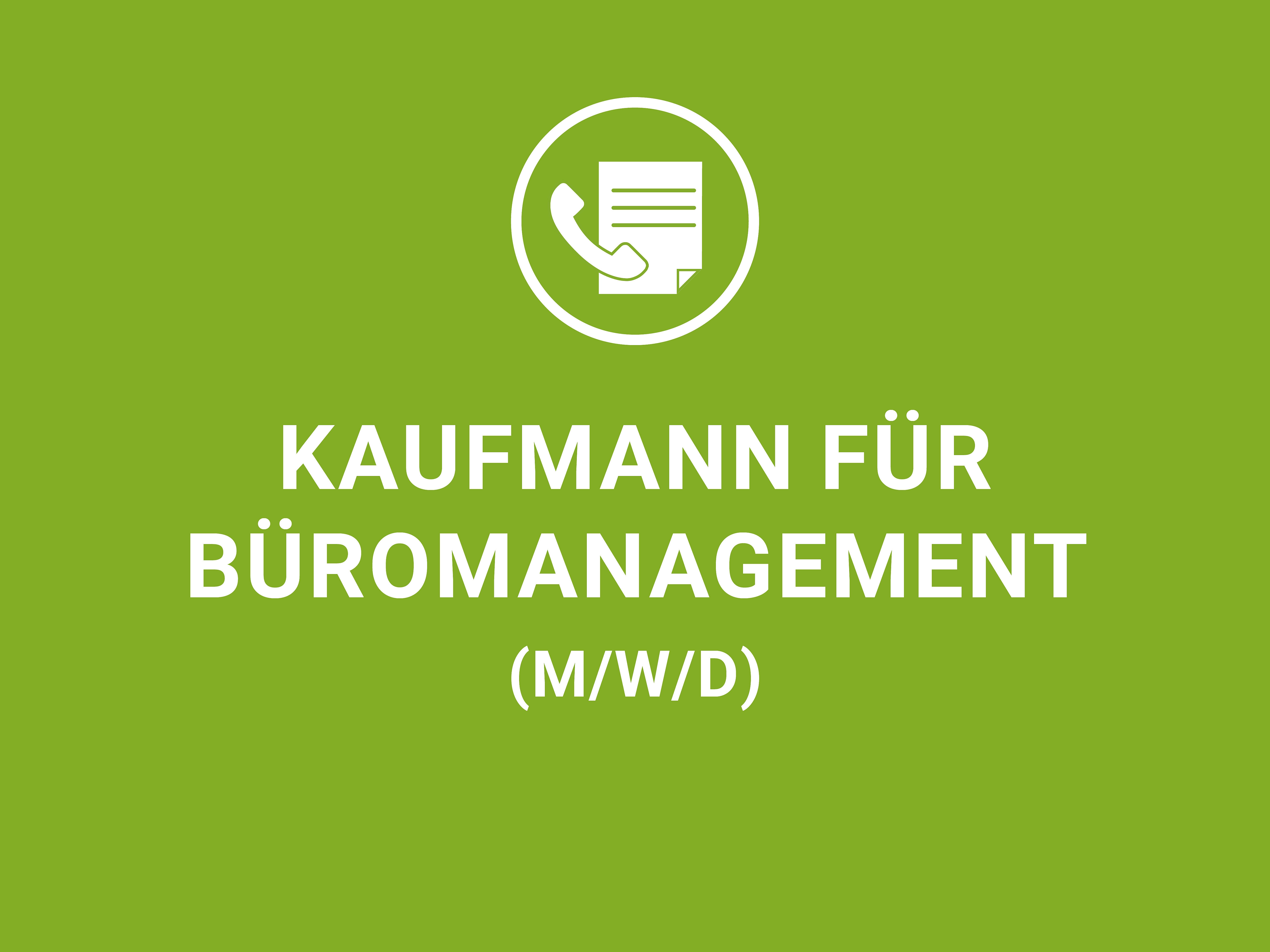 Ausbildungskachel Kaufmann/-Frau für Büromanagement