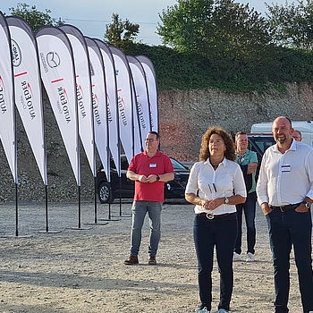 Mitarbeiter beim Flottenfest