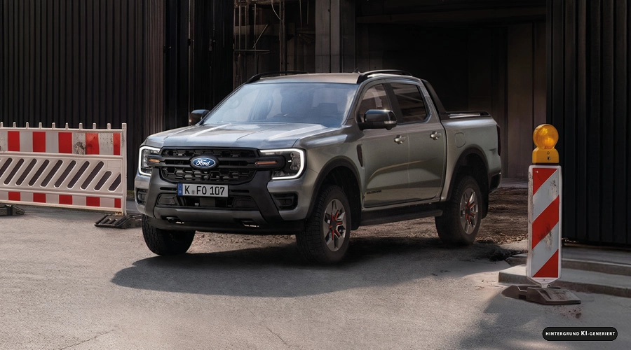 Ford Ranger auf Baustelle