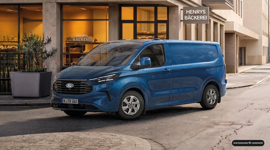 Ford Transit Custom auf Straße