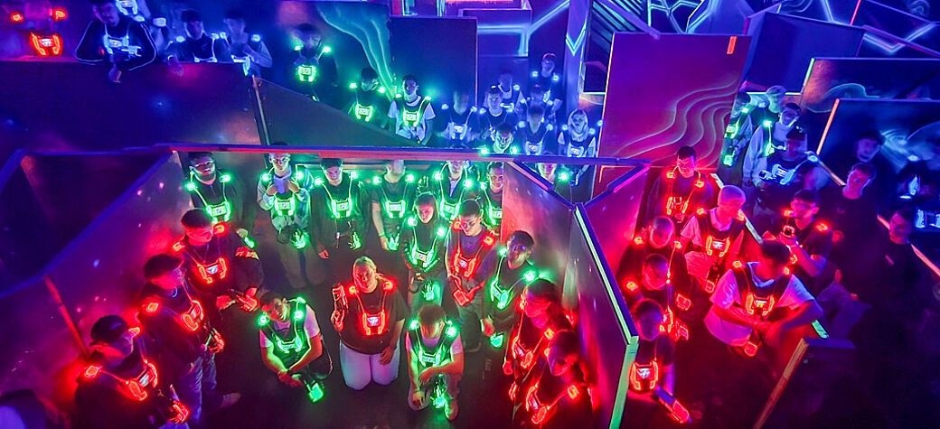 Azubis der Auto Eder Gruppe beim Lasertag