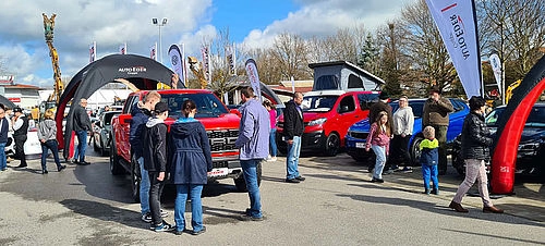 Aufnahme mit Besuchern auf dem Event