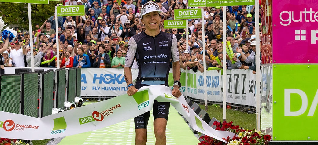 Anne Haug Zieleinlauf Challenge Roth