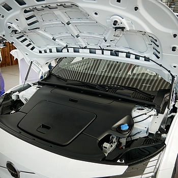 Der Volvo EX40 - Motorraum