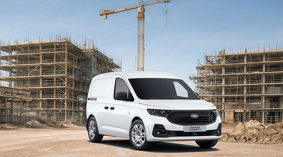 Ford Connect auf Baustelle