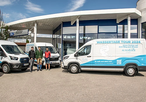 Fahrzeug-Übergabe für Wassertage 2024